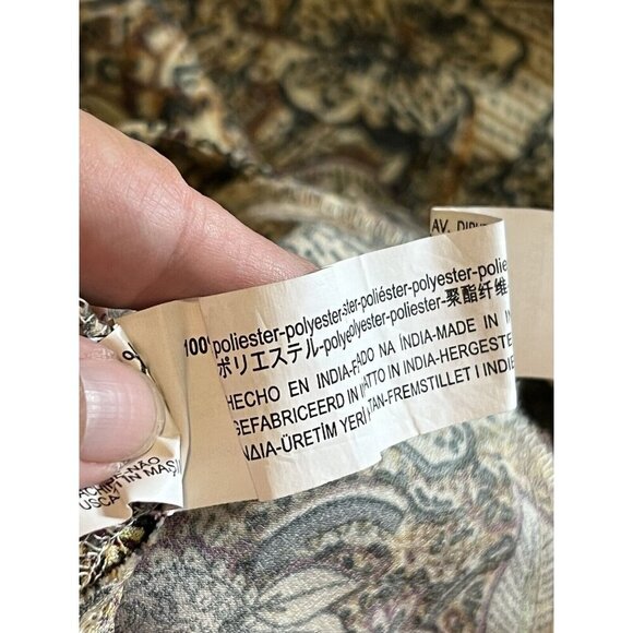 Zara High Waist Floral Casual Trousers With Velvet Stripe Size Small - Picture 13 of 13